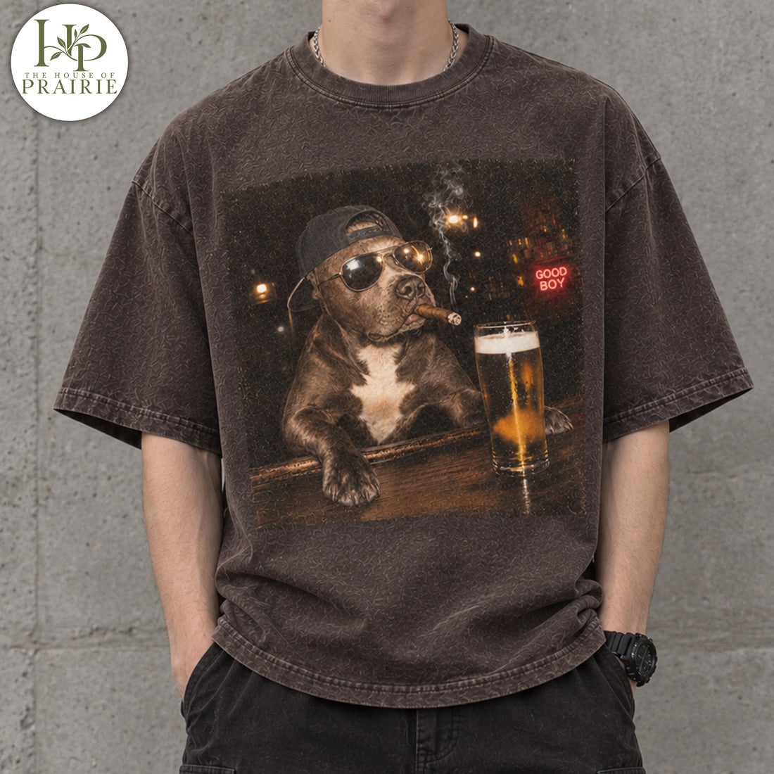 Personalized Pitbull T-Shirt | Custom Dog Photo Bar Beer Graphic Tee | Funny Pitbull Lover Gift | Upload Your Pet Picture