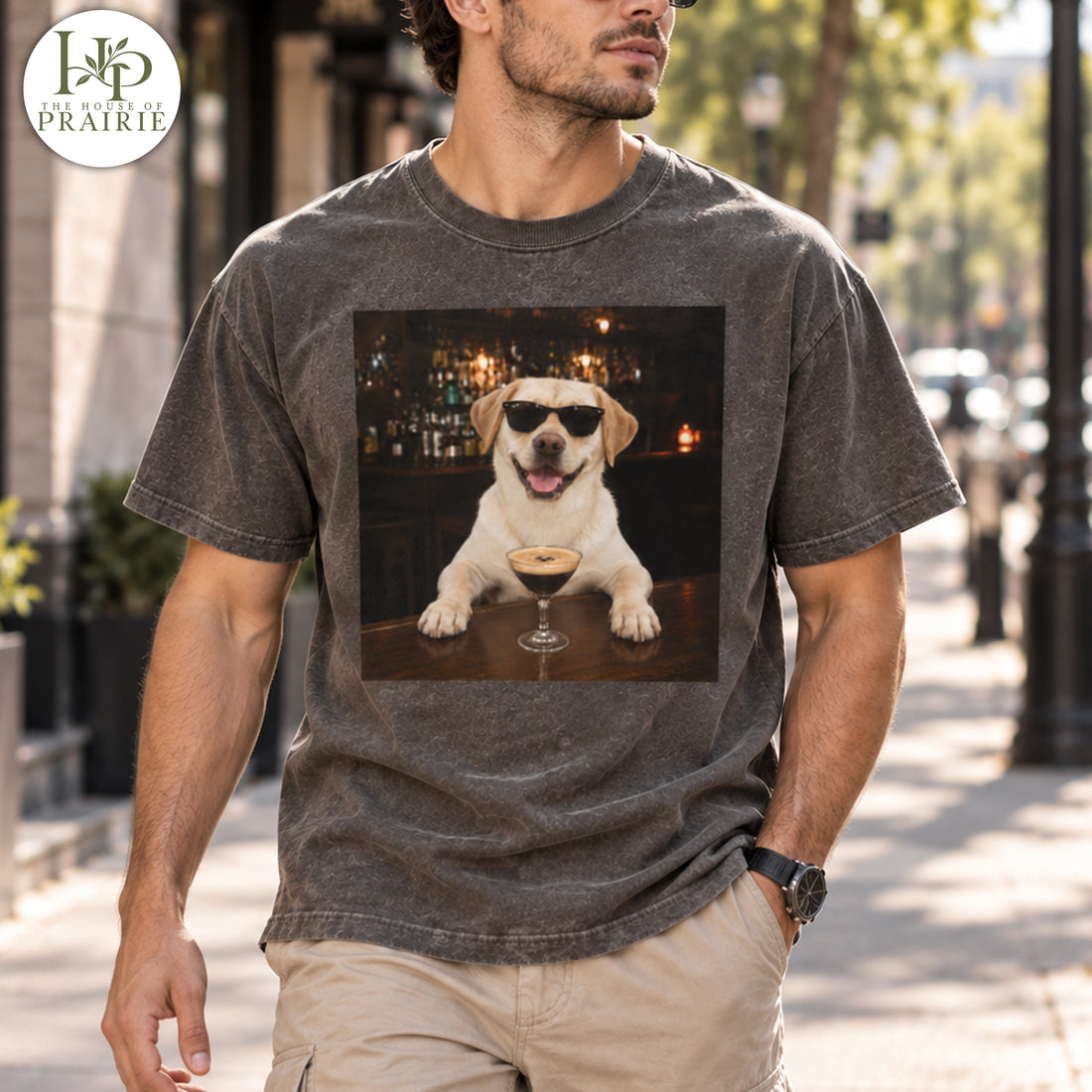 Personalized Labrador Retriever T-Shirt | Custom Dog Photo Bar Graphic Tee | Funny Lab Lover Gift | Upload Your Pet Picture