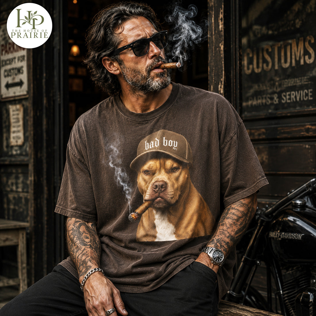 Personalized Pitbull T-Shirt | Custom Dog Photo Bad Boy Graphic Tee | Funny Pitbull Lover Gift | Upload Your Pet Picture